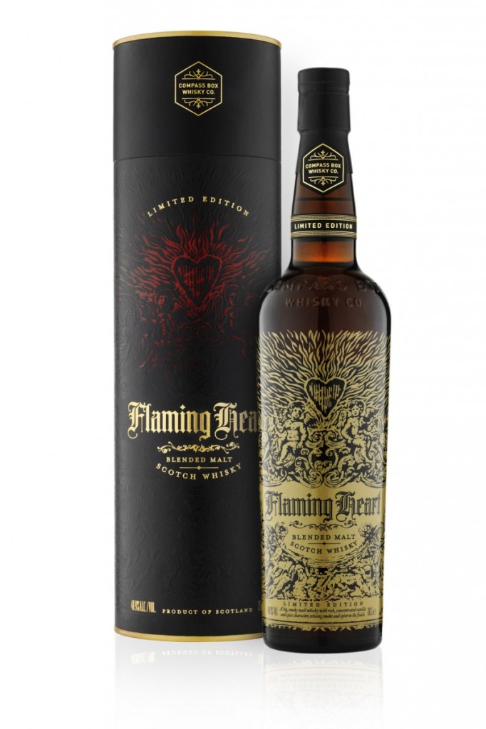  The packaging for Flaming Heart. Source: Compass Box Whiskey Co.
