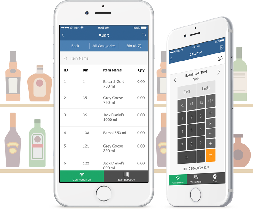 Bevager app inventory